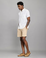 Short Sleeve Linen Tuscumbia Shirt Button Down - Oak Hall