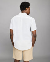 Short Sleeve Linen Tuscumbia Shirt Button Down - Oak Hall