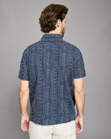 Short Sleeve Geo Stitch Embroidered Treme Shirt - Oak Hall