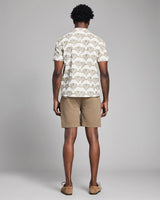 Short Sleeve Botanical Jacquard Camp Shirt - Oak Hall