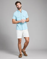 Short-Sleeve Hemp Cotton Knit Shirt - Oak Hall