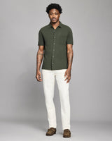 Short Sleeve Textured Treme Knit Shirt - Rosin Heather