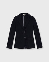 Parker Jacket - Navy Wool Pique