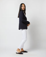 Parker Jacket - Navy Wool Pique