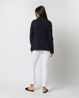 Parker Jacket - Navy Wool Pique