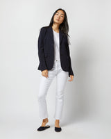 Parker Jacket - Navy Wool Pique