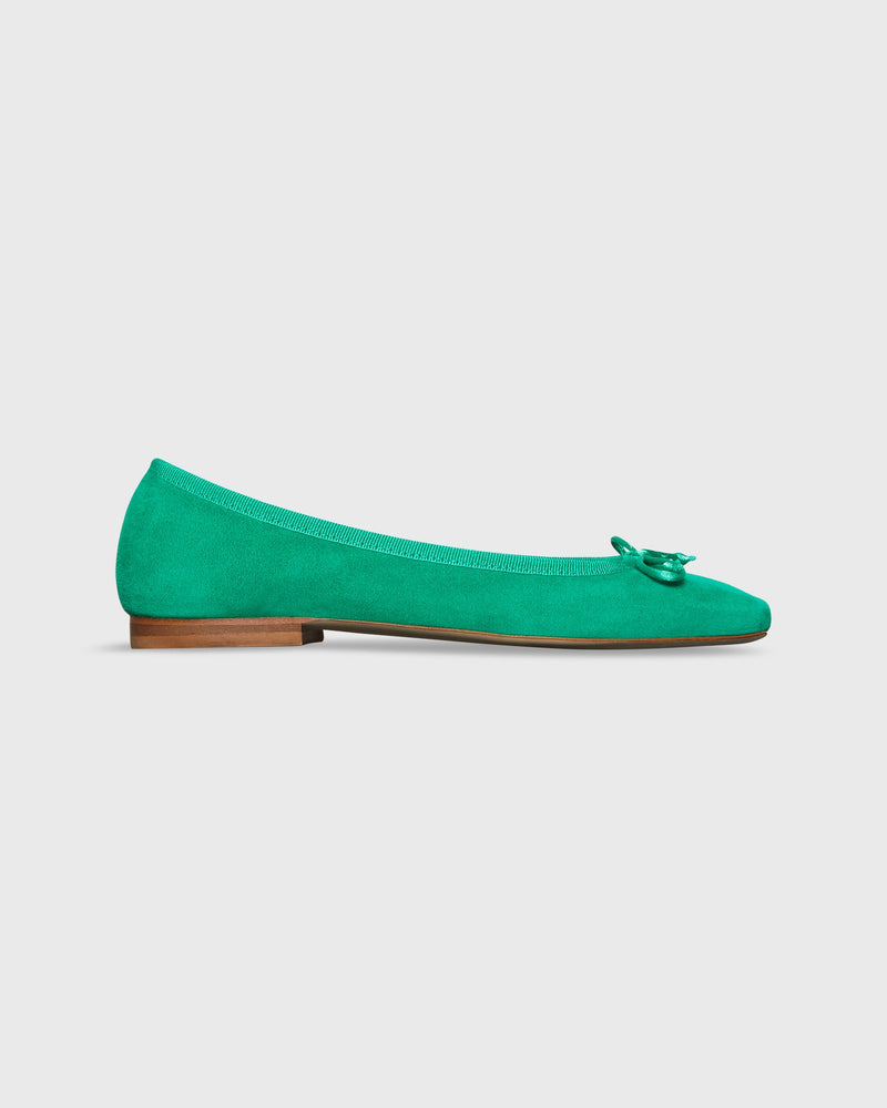 Square-Toe Ballet Flat - Oak Hall