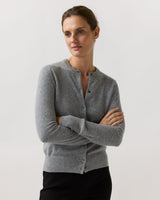 Rosie Cardigan - Mid Heather Grey