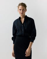 Letitia Blouse - Black Poplin