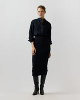 Letitia Blouse - Black Poplin