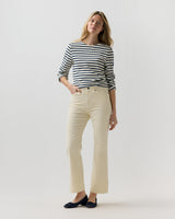 Ann Mashburn Kendall Flare 5-Pocket Jean - Ivory