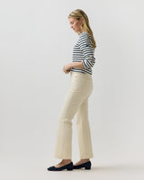 Ann Mashburn Kendall Flare 5-Pocket Jean - Ivory