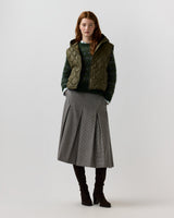 Ann Mashburn Jenny Cashball Hooded Vest - Olive
