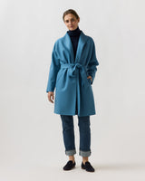 Ann Mashburn Kimono Carina Coat - Delft Blue