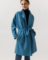 Ann Mashburn Kimono Carina Coat - Delft Blue
