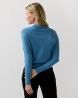 Kit Crewneck Sweater - Heather Cerulean