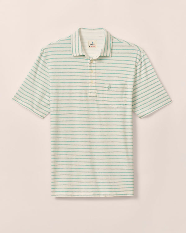 Original 4-Button Polo - Matthis Stripe - Oak Hall