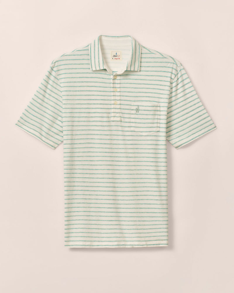 Original 4-Button Polo - Matthis Stripe - Oak Hall