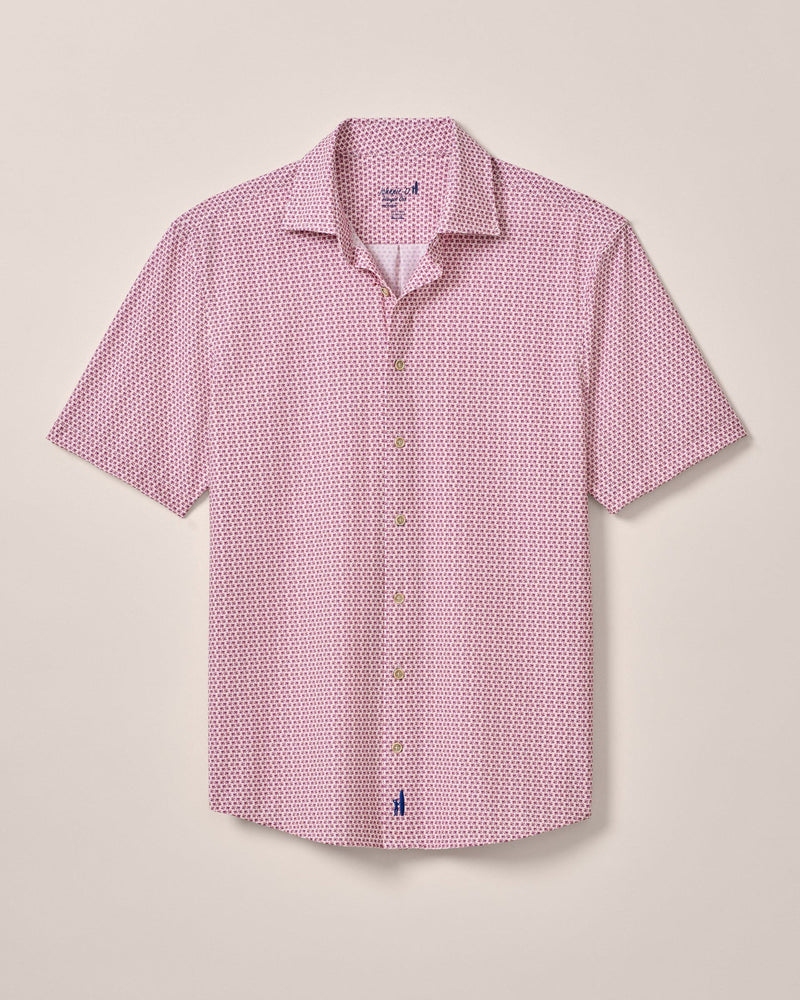 Short Sleeve Hangin' Out Knit Button Down Shirt - Caspian