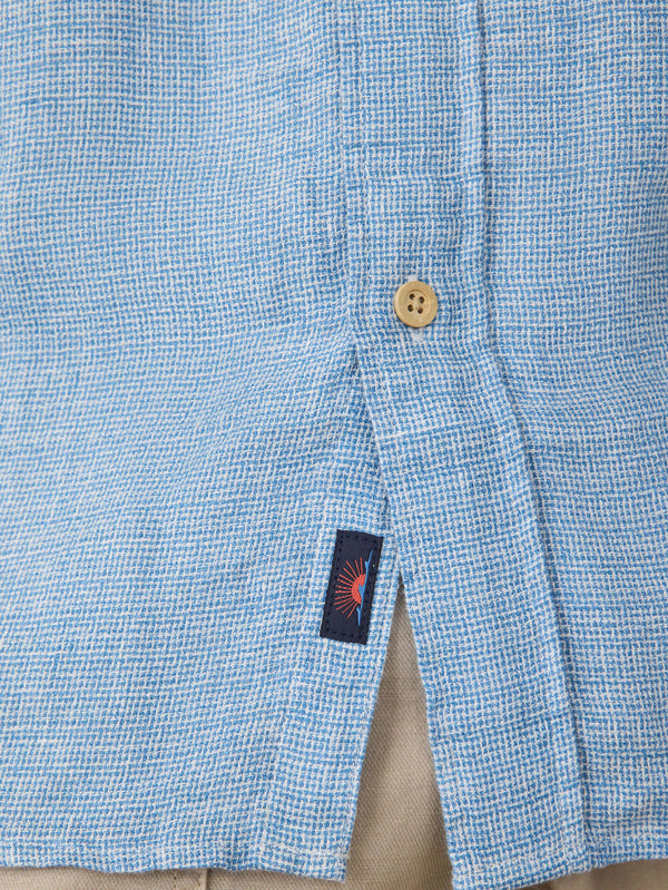 Short-Sleeve Palma Linen Shirt - Oak Hall