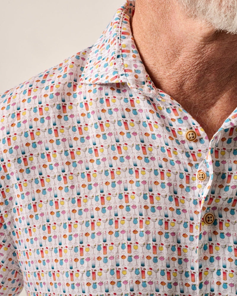 Short Sleeve Hangin' Out Linen Button Down Shirt - 5 O' Clock Somewhere