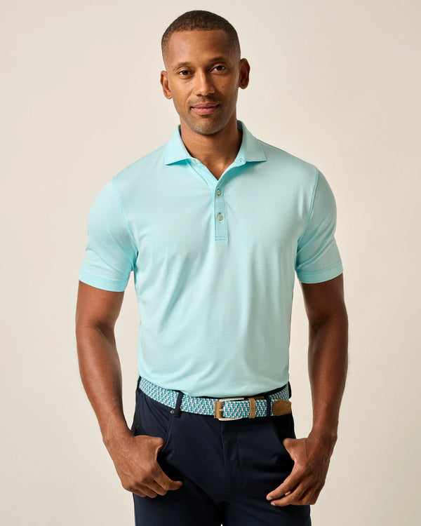 Performance Jersey Polo - Lyndonn Stripe - Oak Hall