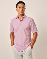 Short Sleeve Hangin' Out Knit Button Down Shirt - Caspian