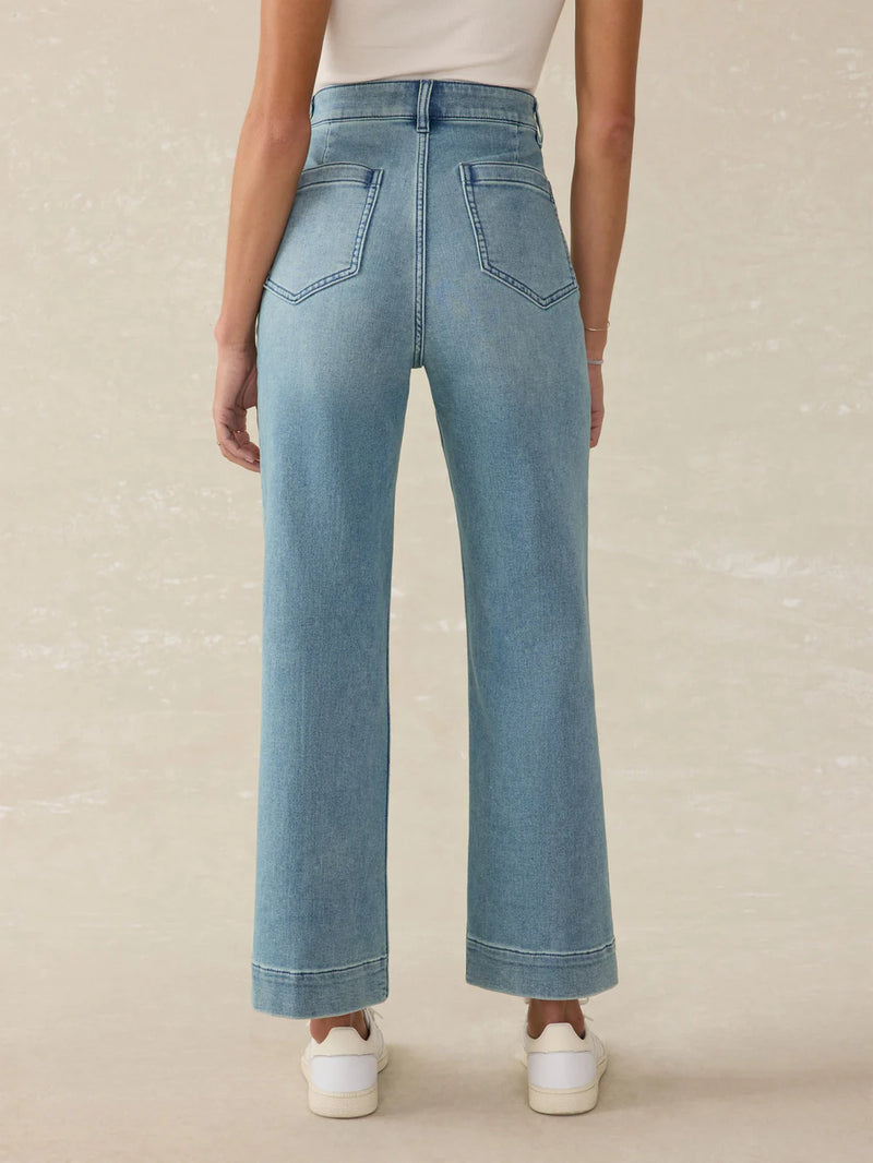 Stretch Terry Patch Pocket Ankle Pant - Oak Hall