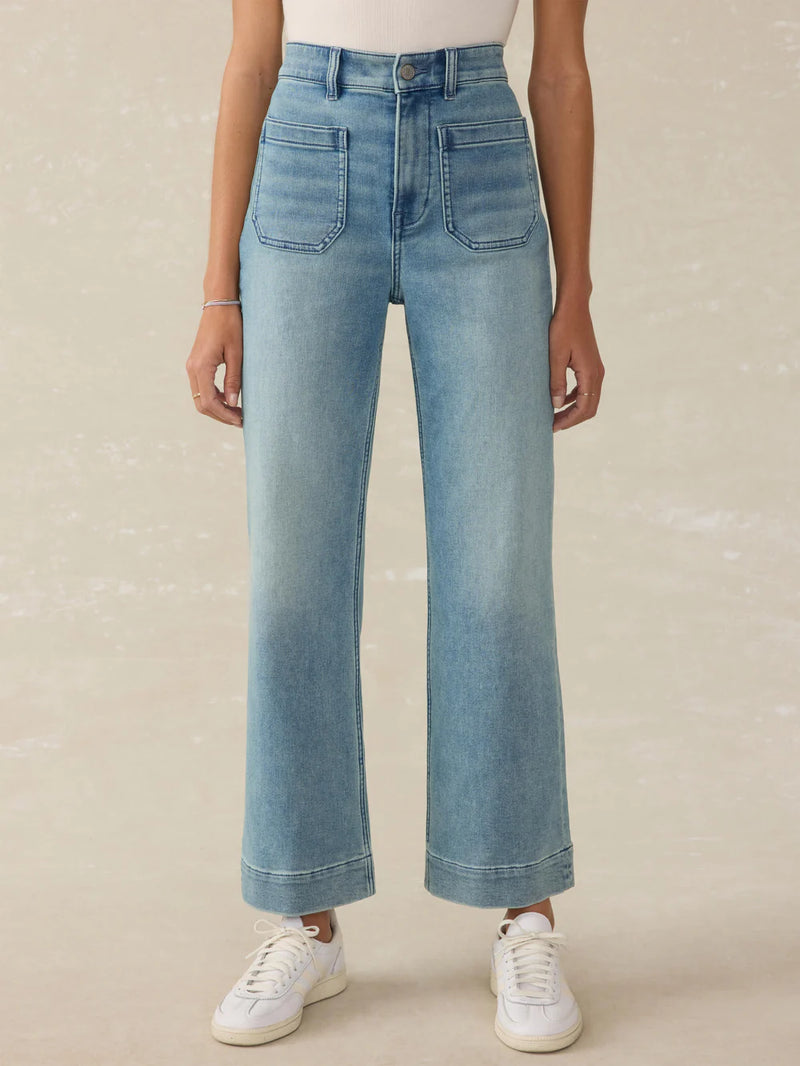 Stretch Terry Patch Pocket Ankle Pant - Oak Hall