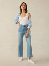 Stretch Terry Patch Pocket Ankle Pant - Oak Hall