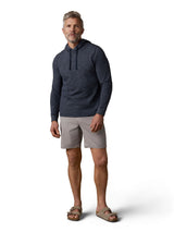 Faherty Sunwashed Slub Hoodie - Sea Grey Stripe