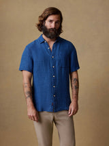 Short Sleeve Palma Linen Shirt - Oak Hall
