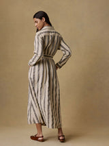 Cotton Linen Julia Wrap Dress - Oak Hall