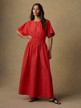 Coastal Poplin Elia Smocked Dress - Oak Hall