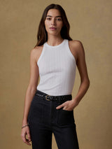 Paradise Pointelle Tank - Oak Hall