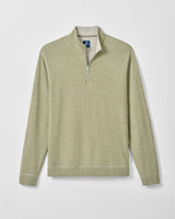 Hanks Lightweight Textured 1/4 Zip Pullover - Pesto