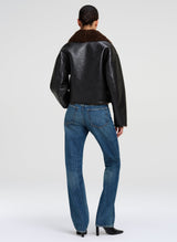 Stella Faux Shearling Jacket - Deepest Brown/Pilot Brown