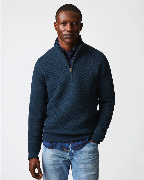 Diamond Quilt Half Zip - Oak Hall