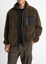 Faux Sherpa Zip Jkt