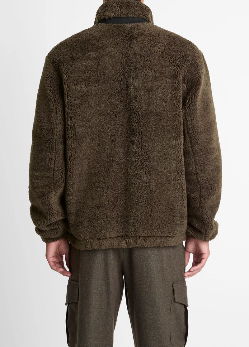 Faux Sherpa Zip Jkt