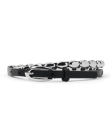 The Great The Beaded Belt - Black with Silver