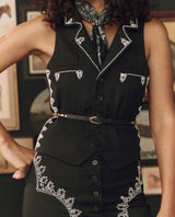 The Great The Beaded Belt - Black with Gold