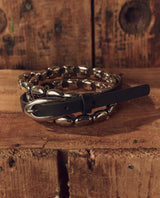 The Great The Beaded Belt - Black with Silver