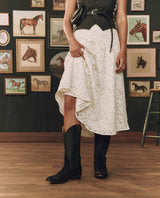 The Great The Basket Weave Cowboy Boot - Black