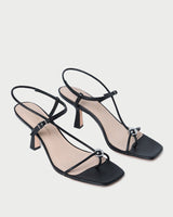 Triana Strappy Mid-Heel Sandal With Ball - Oak Hall