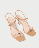 Triana Strappy Mid-Heel Sandal With Ball - Oak Hall