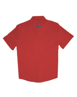 Ole Miss Tailgater Short Sleeve Snap Shirt - Red