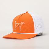 Hovi Dry Goods Tennessee Coonhound Performance Rope Hat - Orange/White