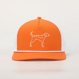 Hovi Dry Goods Tennessee Coonhound Performance Rope Hat - Orange/White
