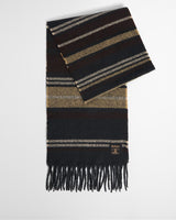 Barbour Alston Striped Scarf - Birchwood Tartan